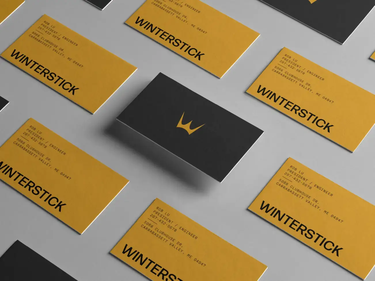 Winterstick business cards